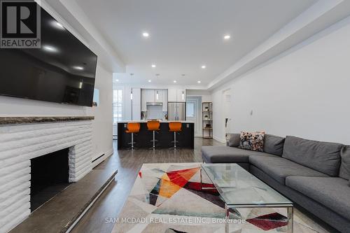 2177 Lakeshore Road, Burlington, ON - Indoor Photo Showing Living Room With Fireplace
