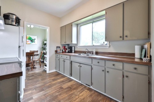 Kitchen - 187  - 189 Rue Principale S., Maniwaki, QC - Indoor Photo Showing Kitchen With Double Sink