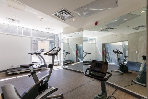 M11-456 Pandora Ave, Victoria, BC - Indoor Photo Showing Gym Room