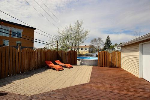 Terrasse - 57 18E Rue, Rouyn-Noranda, QC - Outdoor With Above Ground Pool With Exterior