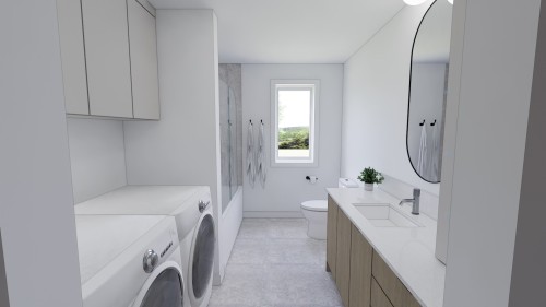 Bathroom - 300 Rue Manville O., Val-Des-Sources, QC - Indoor Photo Showing Laundry Room