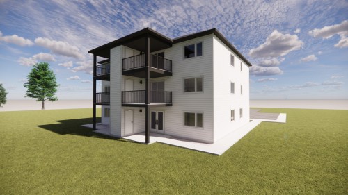 Back of Structure - 300 Rue Manville O., Val-Des-Sources, QC - Outdoor With Balcony