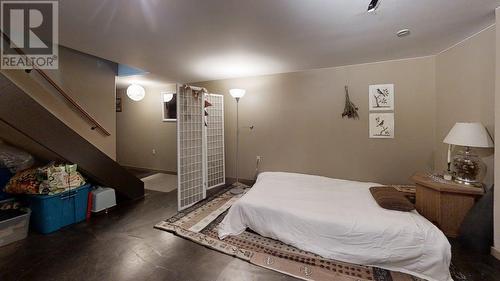 lower family room - 301 Hart Street, Nelson, BC - Indoor Photo Showing Bedroom