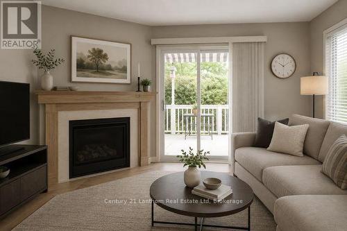 Den with gas fireplace - 26 Heritage Drive, Prince Edward County (Wellington), ON 