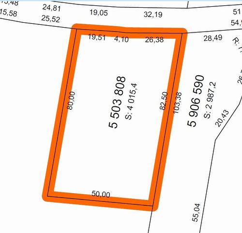 Plan (croquis) - Ch. Du Cerf, Mont-Blanc, QC 