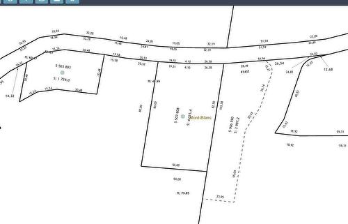 Plan (croquis) - Ch. Du Cerf, Mont-Blanc, QC 