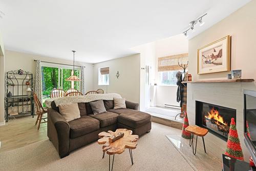Salon - 134  - 134A Ch. Bernier, Sutton, QC - Indoor Photo Showing Living Room With Fireplace