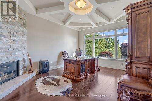 3122 Cedar Springs Road, Burlington, ON - Indoor Photo Showing Living Room With Fireplace