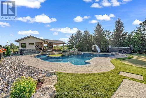 3122 Cedar Springs Road, Burlington, ON - Outdoor With In Ground Pool With Backyard