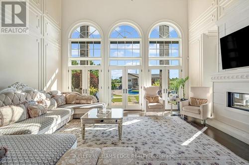 3122 Cedar Springs Road, Burlington, ON - Indoor Photo Showing Living Room With Fireplace