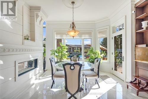 3122 Cedar Springs Road, Burlington, ON - Indoor Photo Showing Dining Room With Fireplace
