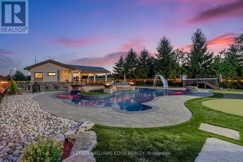 3122 Cedar Springs Road, Burlington, ON - Outdoor With In Ground Pool