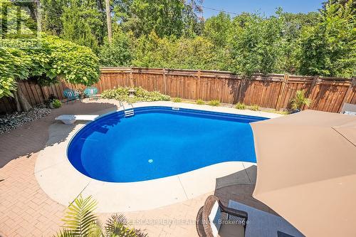275 Alexander Court, Burlington, ON - Outdoor With In Ground Pool With Deck Patio Veranda With Backyard
