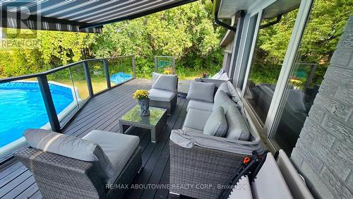 2386 4Th Line, Innisfil, ON - Outdoor With In Ground Pool With Deck Patio Veranda With Exterior