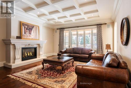 2594 Bluffs Way, Burlington, ON - Indoor Photo Showing Living Room With Fireplace