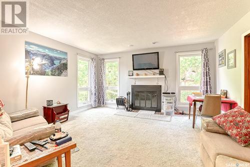 201 2Nd Avenue, Lajord Rm No. 128, SK - Indoor Photo Showing Living Room With Fireplace