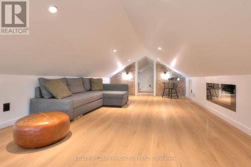 38 Shirk Place, Kitchener, ON - Indoor Photo Showing Living Room With Fireplace