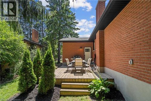 Deck featuring outdoor dining space - 79 Inwood Crescent, Kitchener, ON - Outdoor With Deck Patio Veranda With Exterior