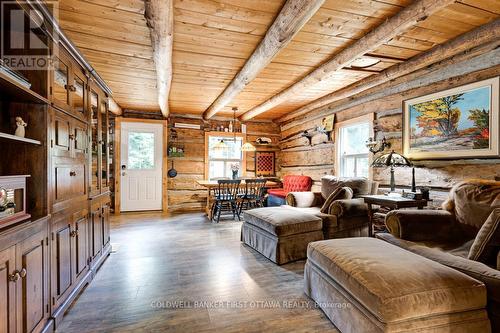 1169 Mosque Lake Road, Frontenac (Frontenac North), ON - Indoor Photo Showing Living Room With Fireplace