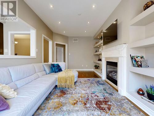 25 D'Eva Drive, Vaughan, ON - Indoor Photo Showing Living Room With Fireplace