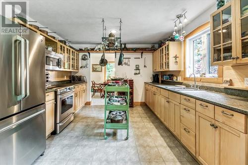 80 Steven Street, Gore Bay, ON - Indoor Photo Showing Kitchen With Double Sink
