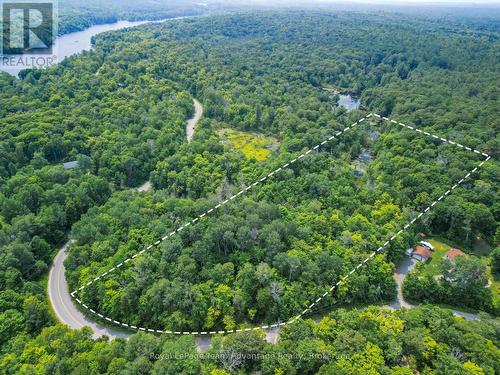 Aerial with Approximate lot line - 25 Long Lake Estates - Part 1 Road, Mcdougall, ON 
