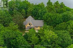 Drone shot of Front of cottage - 