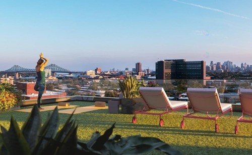 Patio - 208-2660 Rue Ontario E., Montréal (Ville-Marie), QC - Outdoor With View