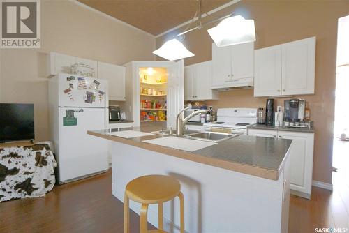 116 Main Street, Avonlea, SK - Indoor Photo Showing Kitchen With Double Sink