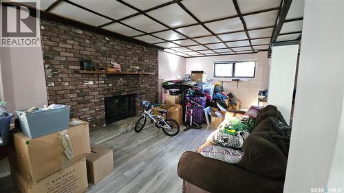 909 Forget Street, Regina, SK - Indoor With Fireplace