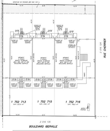 Plan (croquis) - 285  - 289 Boul. Iberville, Repentigny (Repentigny), QC 
