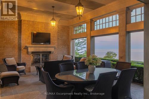 2054 Lakeshore Road E, Oakville (Fd Ford), ON - Indoor Photo Showing Dining Room With Fireplace