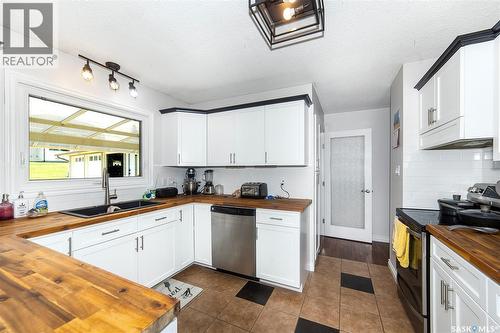 33 Birch Drive, Birch Hills, SK - Indoor Photo Showing Kitchen With Double Sink