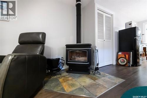 33 Birch Drive, Birch Hills, SK - Indoor Photo Showing Office With Fireplace