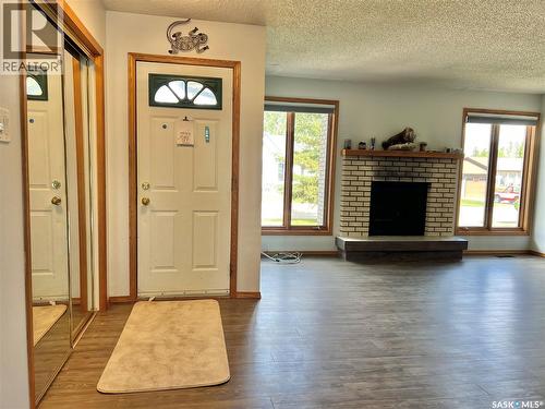 10 Birch Street, Porcupine Plain, SK - Indoor Photo Showing Living Room With Fireplace