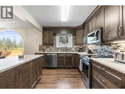48 Waterside Road, Enderby, BC - Indoor Photo Showing Kitchen With Upgraded Kitchen