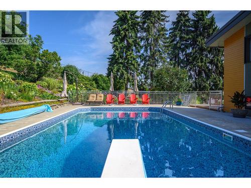 7850 Old Kamloops Road, Vernon, BC - Outdoor With In Ground Pool With Backyard