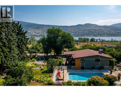 7850 Old Kamloops Road, Vernon, BC - Outdoor With Body Of Water With In Ground Pool With View