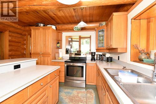 3740 Cameron Road, Eagle Bay, BC - Indoor Photo Showing Kitchen With Double Sink
