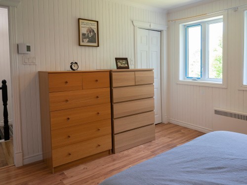 Chambre à coucher principale - 19 Ch. Du Bel-Air, Saint-Sauveur, QC - Indoor Photo Showing Bedroom