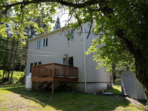 Face arrière - 19 Ch. Du Bel-Air, Saint-Sauveur, QC - Outdoor With Deck Patio Veranda With Exterior