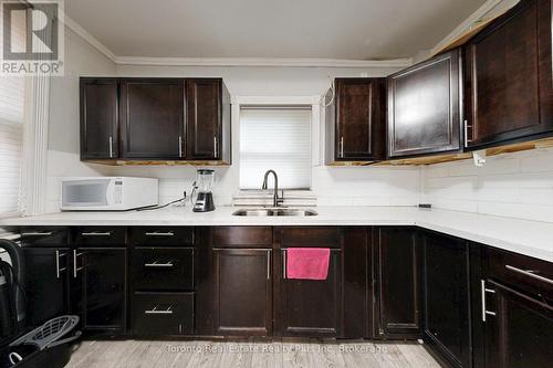 280 Cannon Street E, Hamilton, ON - Indoor Photo Showing Kitchen With Double Sink