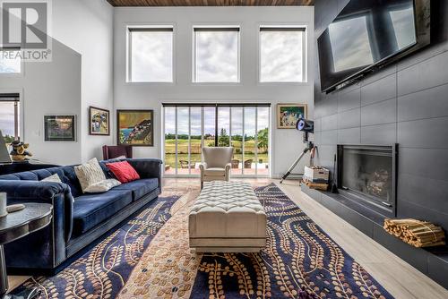 46 Middle Ledge Drive, Logy Bay, NL - Indoor Photo Showing Living Room With Fireplace