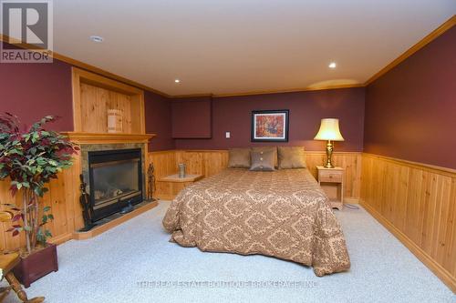Spacious Bedroom featuring fireplace - 4131 Lorraine Crescent, Burlington, ON - Indoor Photo Showing Bedroom With Fireplace