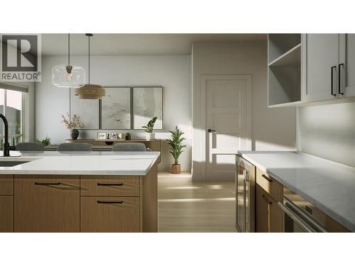 800 Riverside Way Unit# 402, Fernie, BC - Indoor Photo Showing Kitchen With Upgraded Kitchen