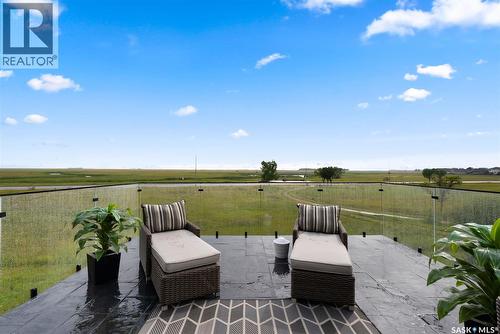 6110 Wascana Court, Regina, SK - Outdoor With Deck Patio Veranda With View