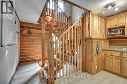 staircase to loft off Kitchen - 