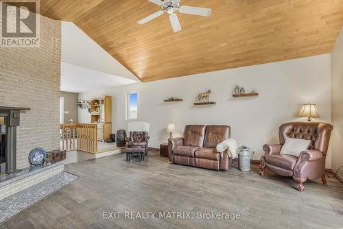 3245 Pattee Road, East Hawkesbury, ON - Indoor Photo Showing Living Room With Fireplace
