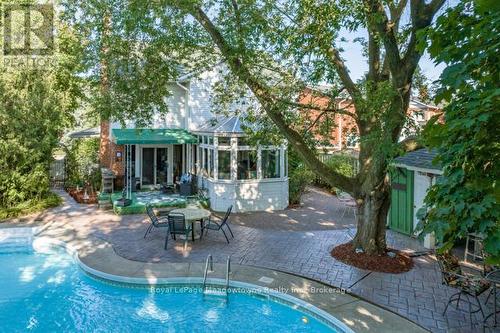 690 Robertson Crescent, Milton (Tm Timberlea), ON - Outdoor With In Ground Pool With Deck Patio Veranda