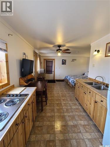 48 Main Street, Manor, SK - Indoor Photo Showing Kitchen With Double Sink